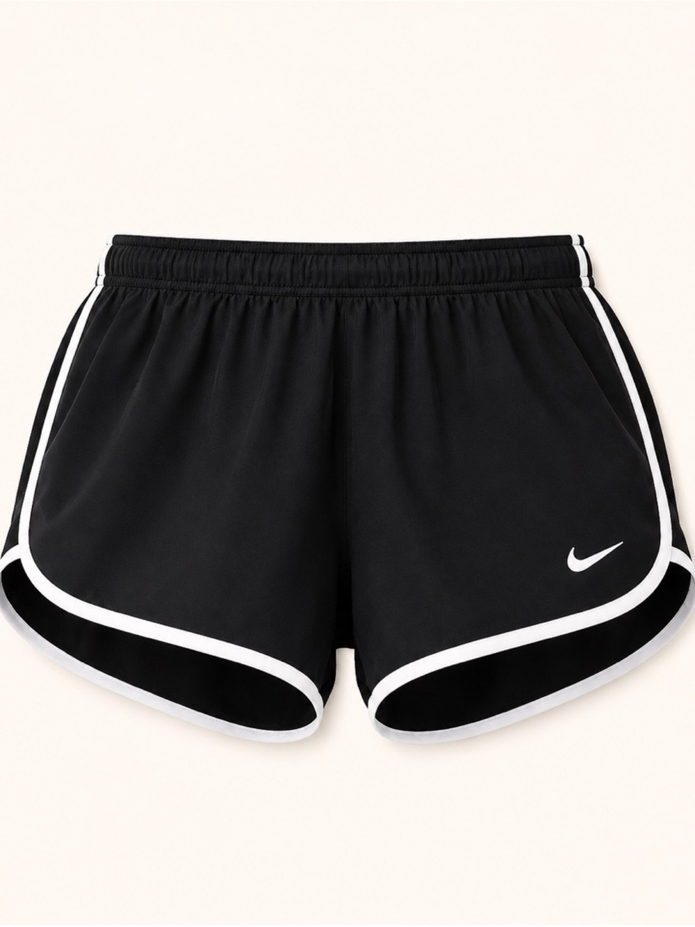 Nike Dri-FIT Running Shorts Black White Trim Size XS NWT